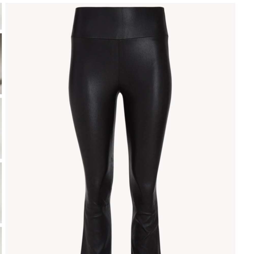SPRWMN BLACK LEATHER ANKLE FLARE - Picture 11 of 11